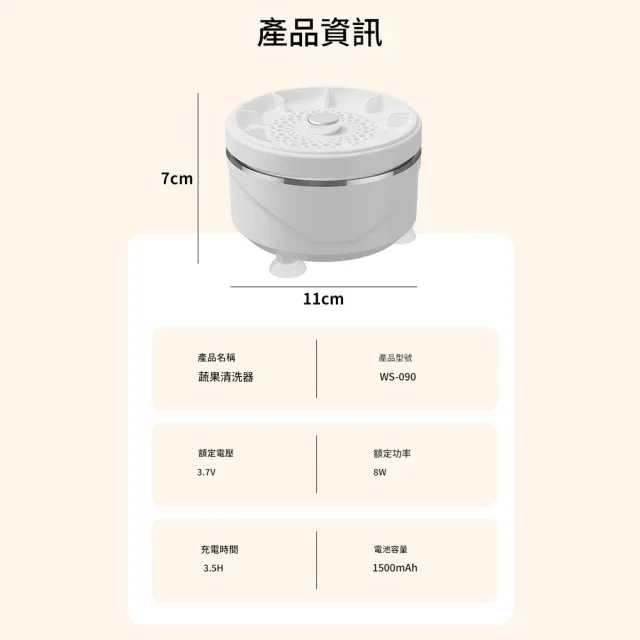 Eco森活 臭氧發生器 800mg/h（果蔬機 洗菜機 食材凈化機 果蔬清洗機 蔬果消毒機 負離子凈化機）