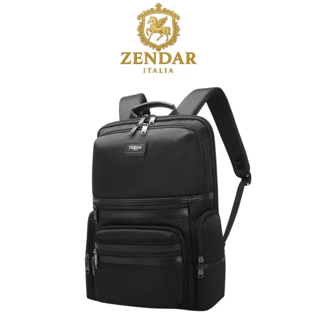 【ZENDAR】台灣總代理 頂級高彈性電腦後背包 CITY系列 (15吋 男包)