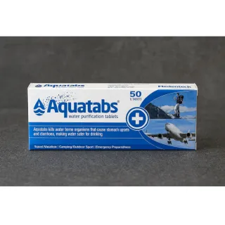 Aquatabs 淨水錠 50 Tablets 單入組 | 淨水片 飲用水消毒錠 碘片替代|台灣總代理