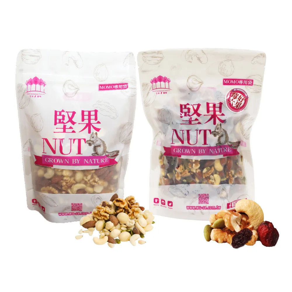 【五桔國際】綜合堅果450g/莓好六果500g(任選)2入組