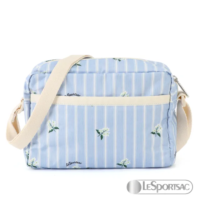 【Lesportsac】側背隨身包(藍調花語)