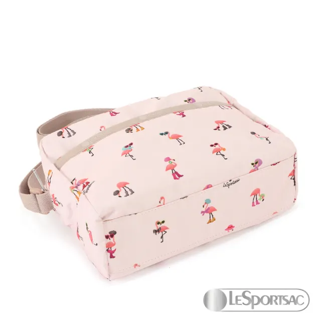 【Lesportsac】側背隨身包(粉漾火鶴)