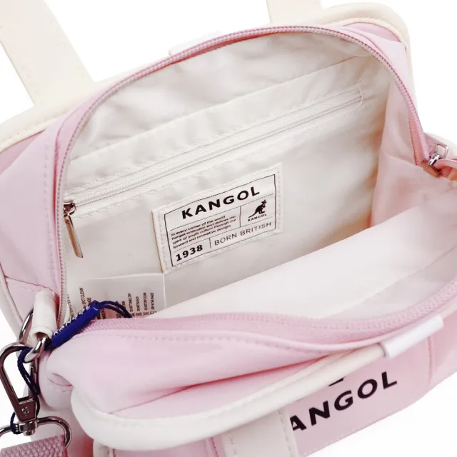 【KANGOL】雙11 女 側背包 肩背 斜背 小側包 淺紅(6625170541)