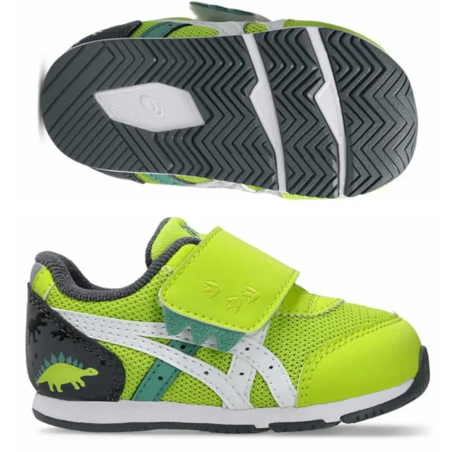 【asics 亞瑟士】IDAHO BABY KT-ES D 2 男女 小童鞋 兒童 學步鞋 童鞋 1144A392-301-400-801 綠 藍 橘 恐龍