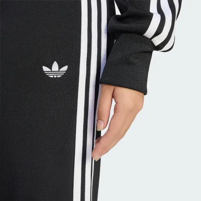 【adidas 愛迪達】FLARED PANTS 女款 長褲 喇叭褲型 修身版型 運動褲 三葉草 KQ6424