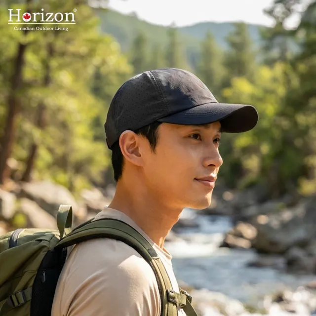 【Horizon 天際線】阿瓦隆羽量休閒棒球帽/大面積透氣孔通風涼爽/抗UV帽/防曬帽