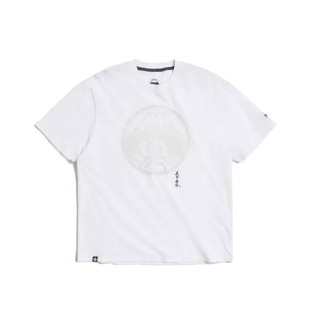 【EDOKATSU 江戶勝】男裝 大印花短袖T恤(白色)
