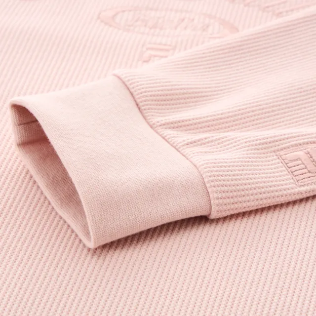 【FILA】女長袖連帽T恤-粉色 5TEA-5715-PK
