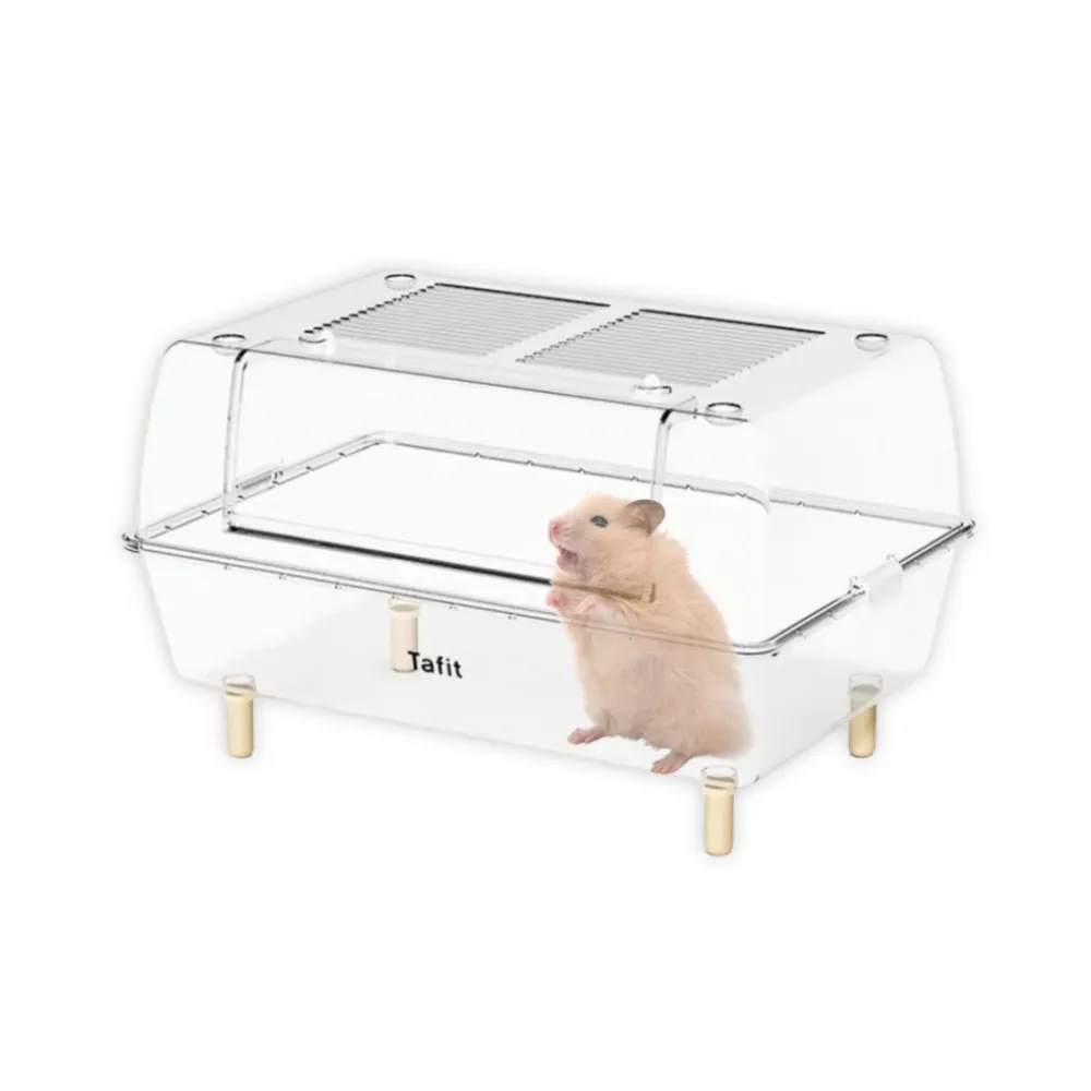 【Petvibe】它適水晶全透明黃金鼠籠62cm(倉鼠籠/鼠籠/倉鼠窩/黃金鼠籠子/鼠窩/寵物鼠籠/倉鼠鼠籠)