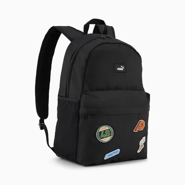 【PUMA】後背包 運動包 書包 旅行包 大容量 雙層 PUMA PHASE PATCH 黑 09293801