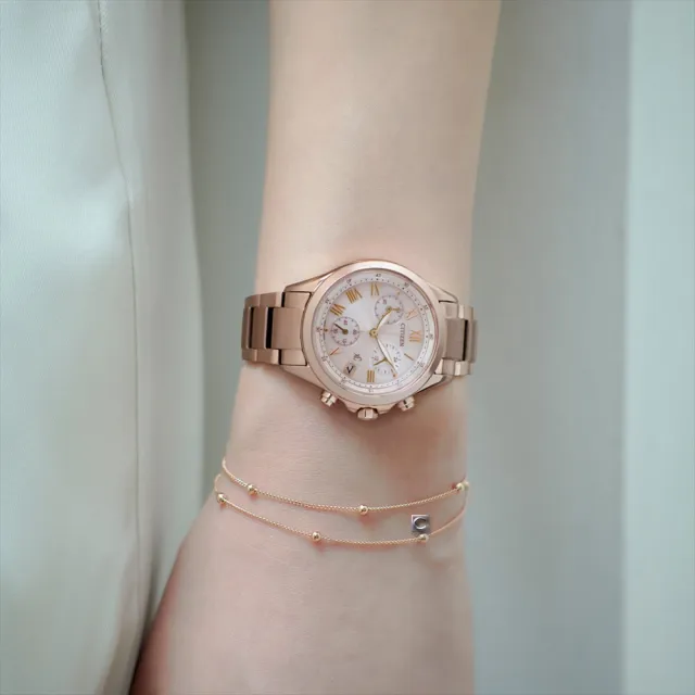 【CITIZEN 星辰】xC系列 自信魅力 光動能 計時腕錶 女錶-FB1405-58A