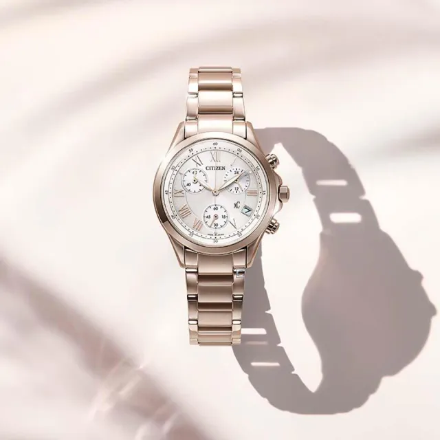 【CITIZEN 星辰】xC系列 自信魅力 光動能 計時腕錶 女錶-FB1405-58A