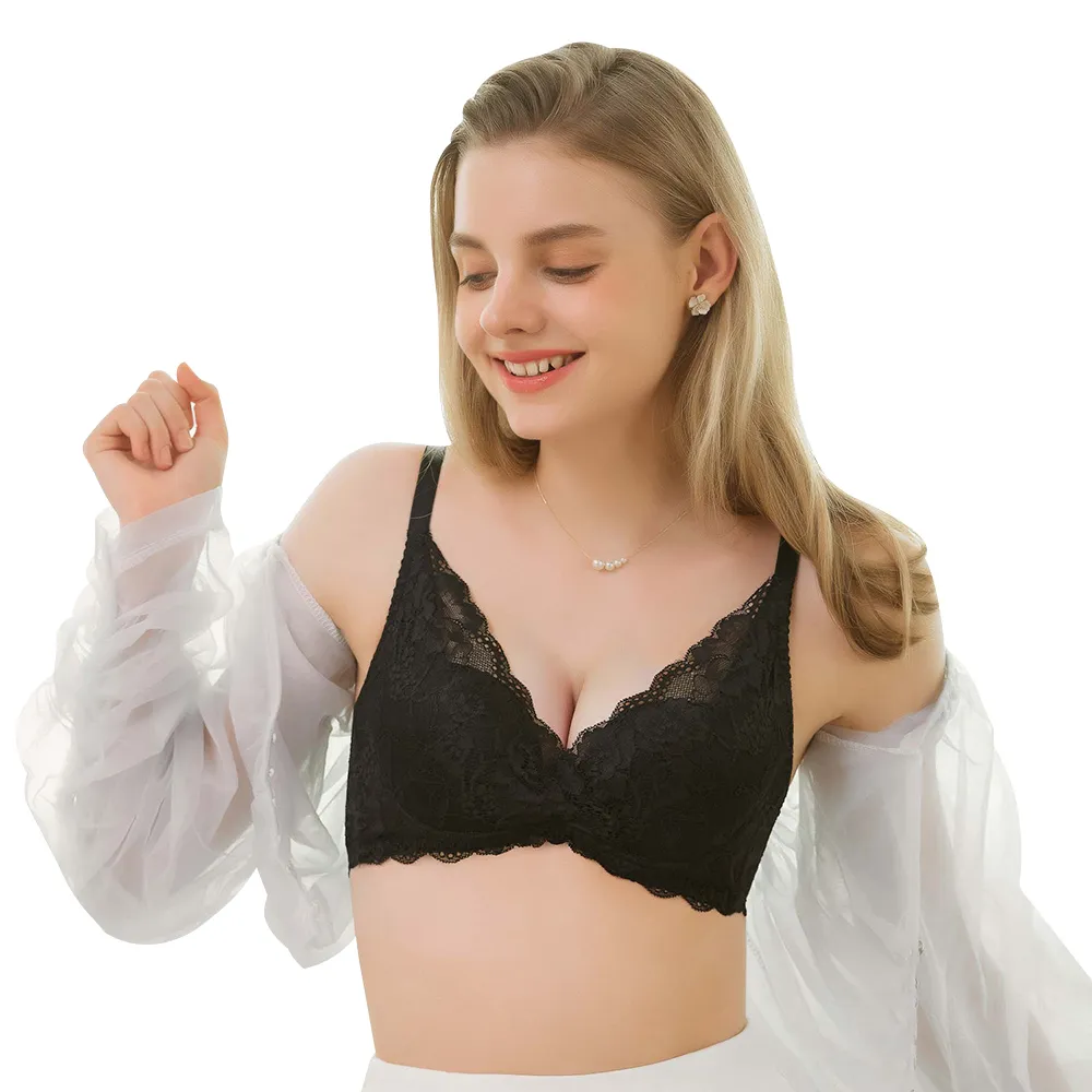 【EASY SHOP】Miss Audrey-V Beauty Bra機能內衣(黑)