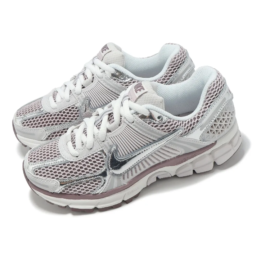 NIKE 耐吉】休閒鞋Wmns Zoom Vomero 5 女鞋粉紅銀白復古緩震運動鞋