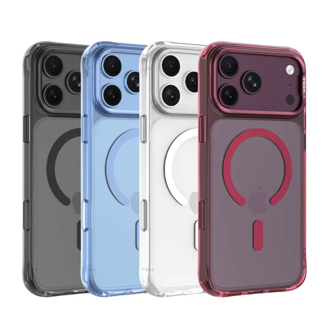【HODA】iPhone 18/17 系列 MagSafe 晶石Ultra玻璃軍規防摔保護殼