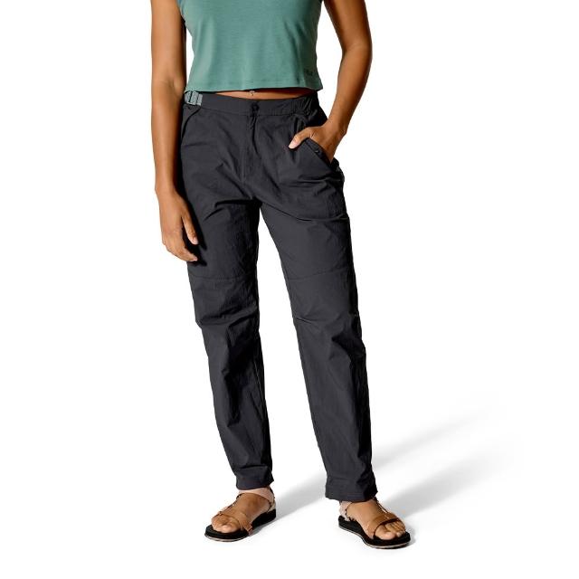 【RAB】Rowtor Pants Wmns 戶外耐磨彈性長褲 女款 煤炭黑 #QFW08