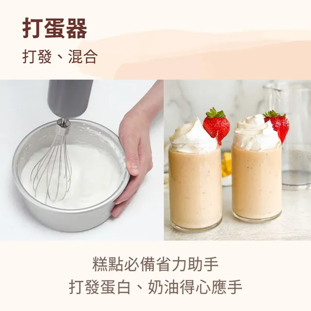 【Cuisinart 美膳雅】不鏽鋼多段速手持式攪拌棒HB-625PCTW