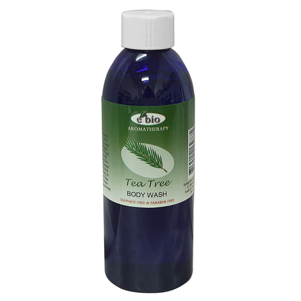 【ebio 伊比歐】茶樹&薄荷精油沐浴精-微涼配方(200ml)