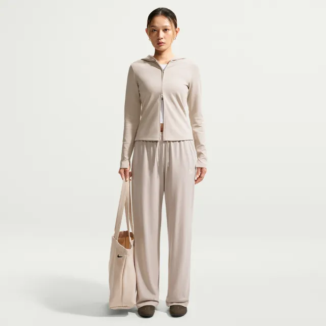 【NIKE 耐吉】長褲 女 運動褲 中腰 直筒 AS W NSW CHILL KNIT LTWT OH PA 米 IQ0093-236(其他規格)