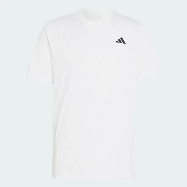 【adidas 愛迪達】短袖上衣 男 訓練 慢跑 吸濕排汗 亞規 CLUB GRAPH TEE 白 KS8271(S3463)