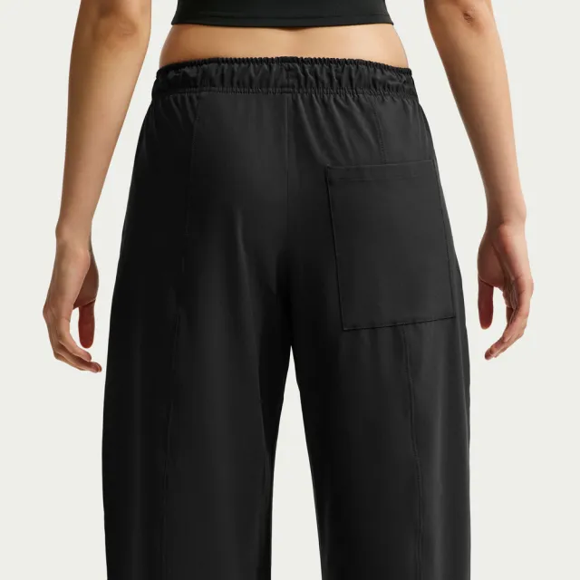 【NIKE 耐吉】長褲 女 運動褲 寬鬆剪裁 AS W NK ONE DF WVN WIDE LEG 黑 IQ0343-010
