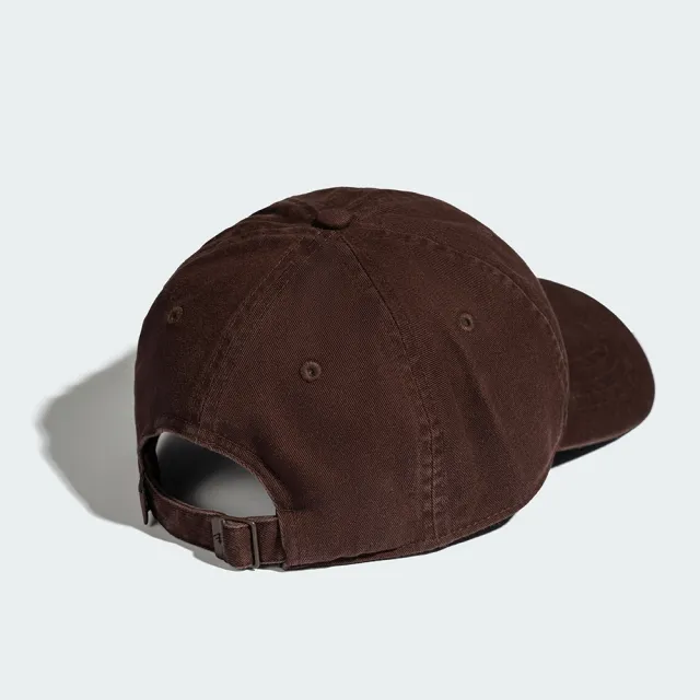 【adidas 愛迪達】帽子 運動帽 棒球帽 遮陽帽 SLOGAN CAP 咖啡 KZ2300(3875)