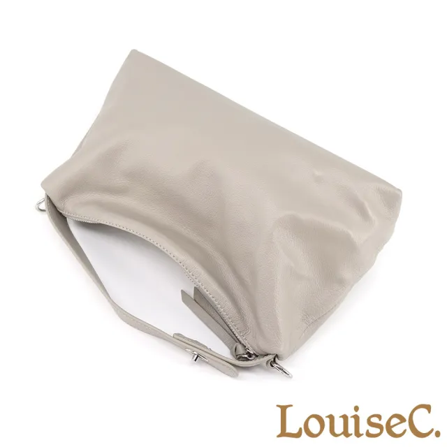 【LouiseC.】雙11 Tree House 質感軟牛皮肩背斜背水餃真皮包-5色(真皮包包 YS661)