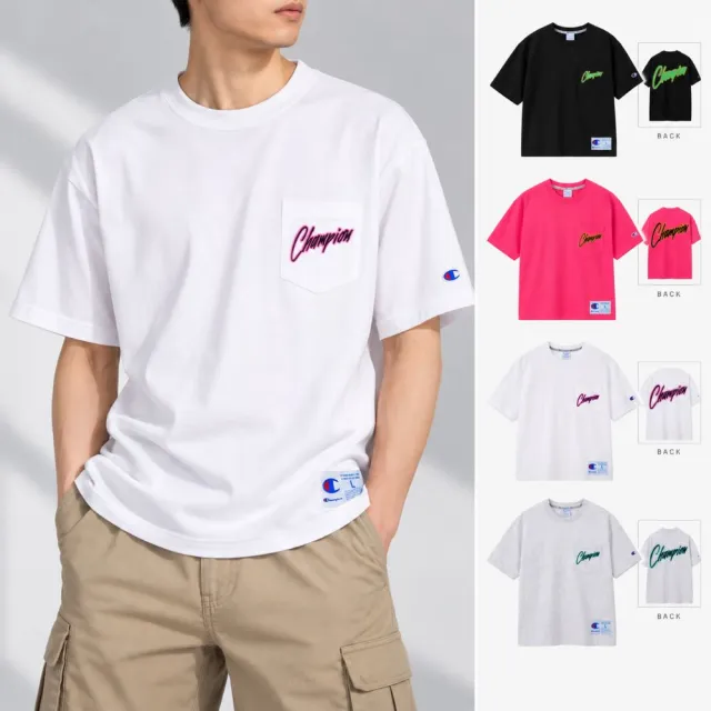【Champion】官方直營 男款-CASUAL 寬版印花短袖TEE-多色(C3-D332-010 日規)
