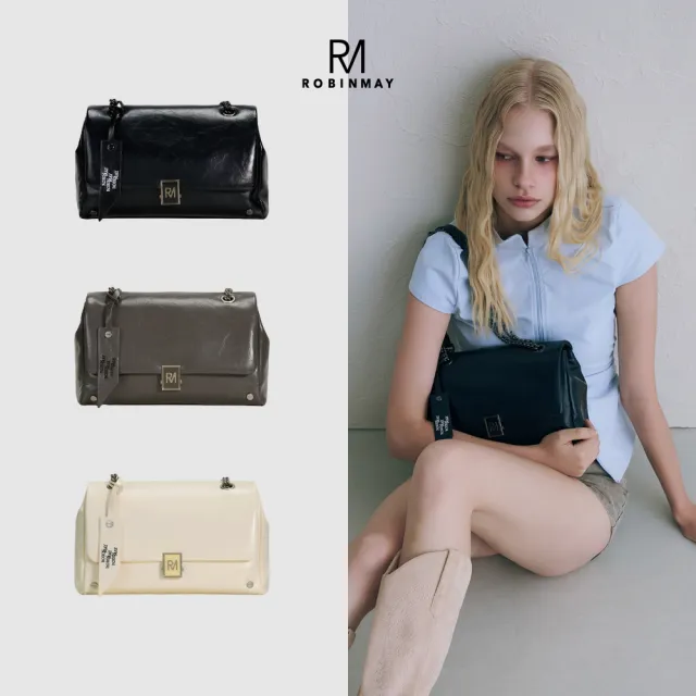 【ROBINMAY】雙11 庫羅琳肩背包 (壓扣封口/多色任選/女包)