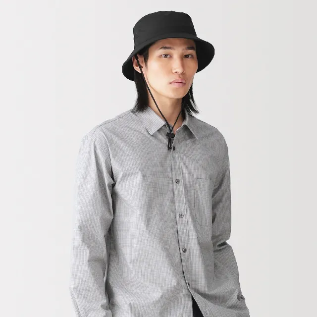 【MUJI 無印良品】撥水加工漁夫帽(墨灰/黑色/米色/煙燻粉)56.5-59cm