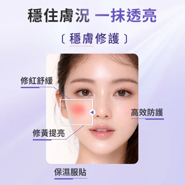 【ampm 牛爾】買1送1 神經醯胺舒緩潤色防護乳SPF50+**** 35mlx2(潤色防曬/臉部保養)