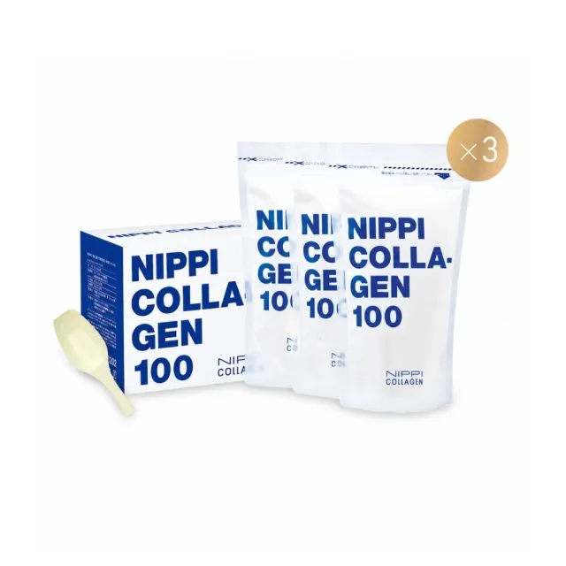 【NIPPI】100% 純膠原蛋白胜110gX9包-3盒組+贈布樂美雙重維C
