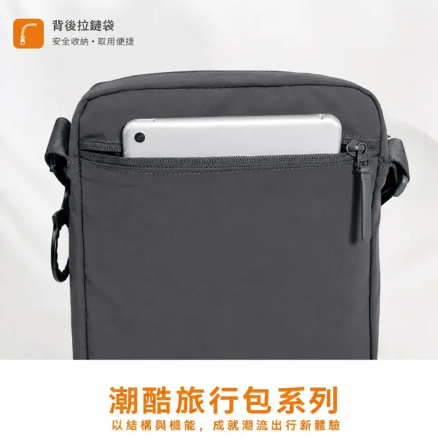【NVDO】雙11 簡約防潑水側背健走包 側背包 零錢包 可放水壺毛巾