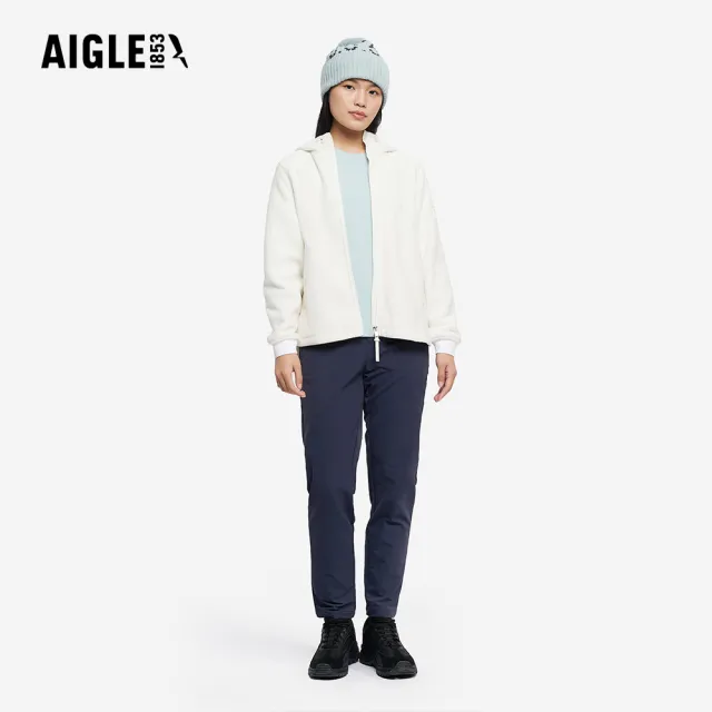 【AIGLE】女 POLARTEC 刷毛保暖外套｜AG-5A230A131 米白(女外套 保暖外套 刷毛外套 刷毛衣)