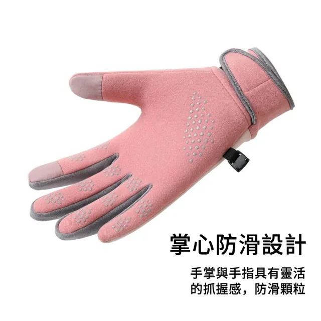 【The rare】秋冬加厚加絨保暖手套 防風防寒手套 可觸控機車騎行手套 滑雪登山戶外女款