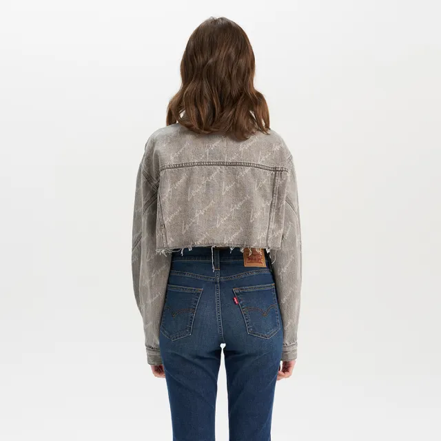 【LEVIS】女款 牛仔外套 短版外套 草寫LOGO 單寧外套 熱賣單品 003SY-0000