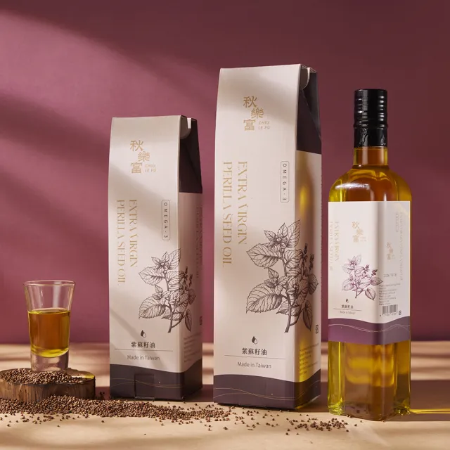 【Chiu Le Fu 秋樂富】冷壓初榨紫蘇籽油(250ml)