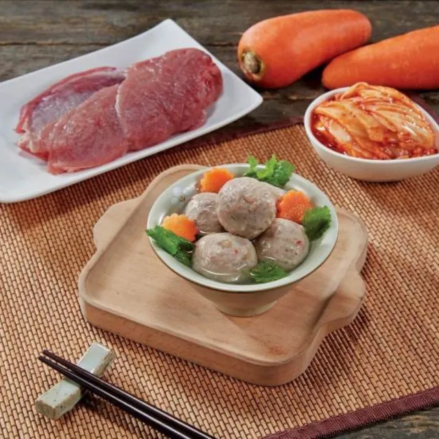 【海瑞摃丸】泡菜/香菜豬肉摃丸-指定組合任選4包 (鍋物/火鍋/湯底/火鍋料/火鍋摃丸)