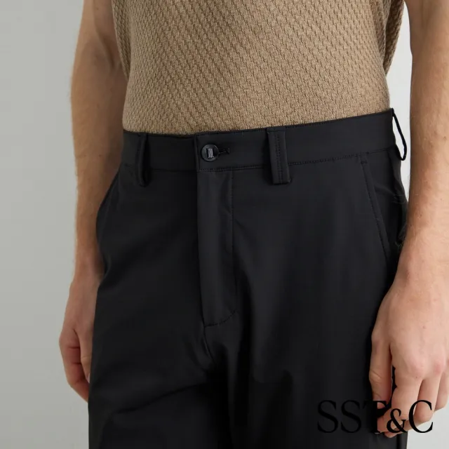 【SST&C】男裝_黑色輕防潑水修身版休閒褲81126916012(限時85折)
