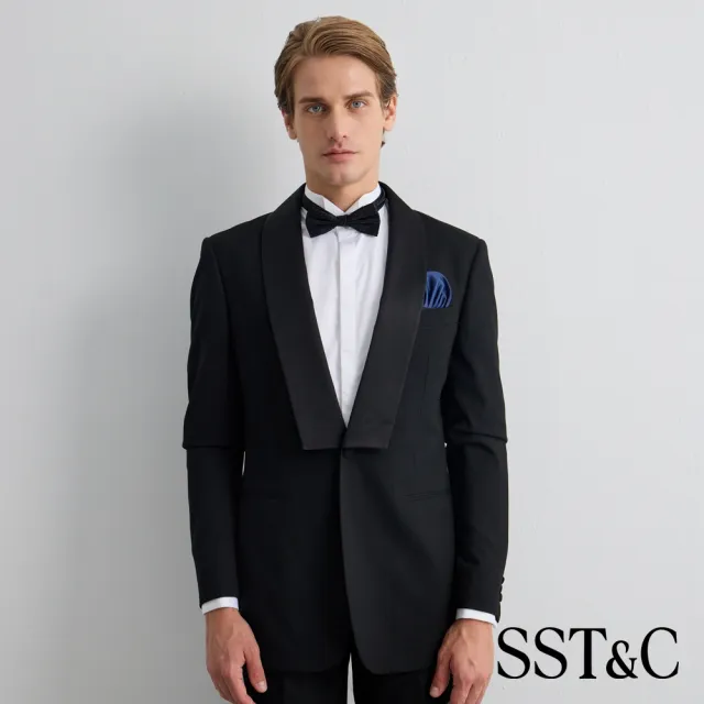 【SST&C】男款_黑色紋理真絲領結81126927001(限時85折)