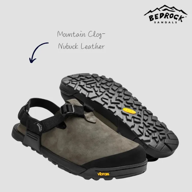 【Bedrock】雙11 Mountain Clog 山系護趾涼鞋  中性  灰綠色(戶外涼鞋 日常穿搭 Nubuck)