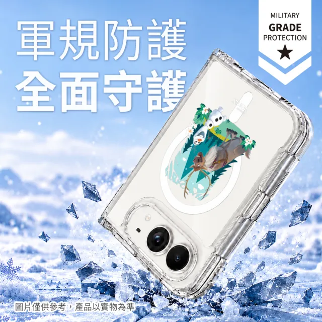 【YOMIX 優迷】迪士尼iPhone Duo 5.5吋磁吸空壓氣墊透明防摔保護殼