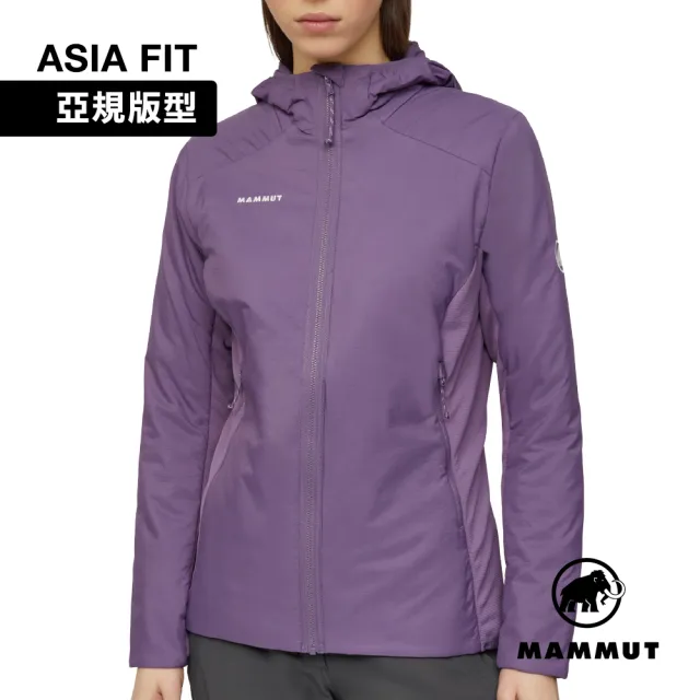 【Mammut 長毛象】Rime Light IN Hybrid Hooded Jkt AF 輕量繩化纖連帽外套 帕洛亞紫 女款 #1013-05270