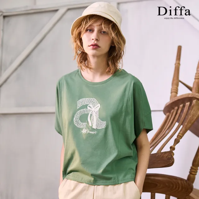 【Diffa】a字連袖速乾涼感針織衫-女