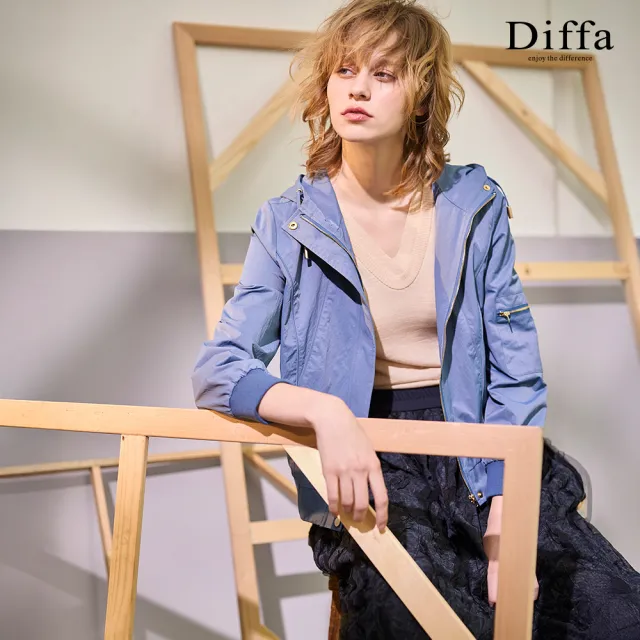 【Diffa】V領無袖毛衣-女
