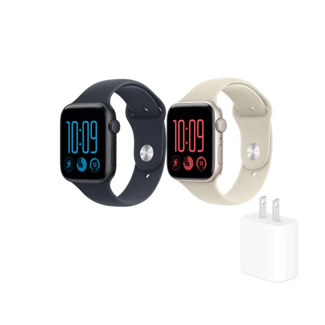 20W充電器組【Apple】2026 Apple Watch SE3 LTE 40mm(鋁金屬錶殼搭配運動型錶帶)