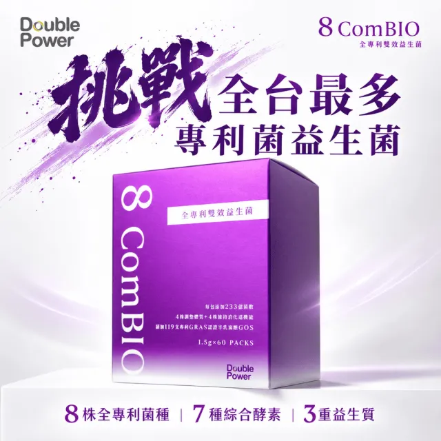 【專注唯一】Double Power 全專利益生菌(一盒60包)