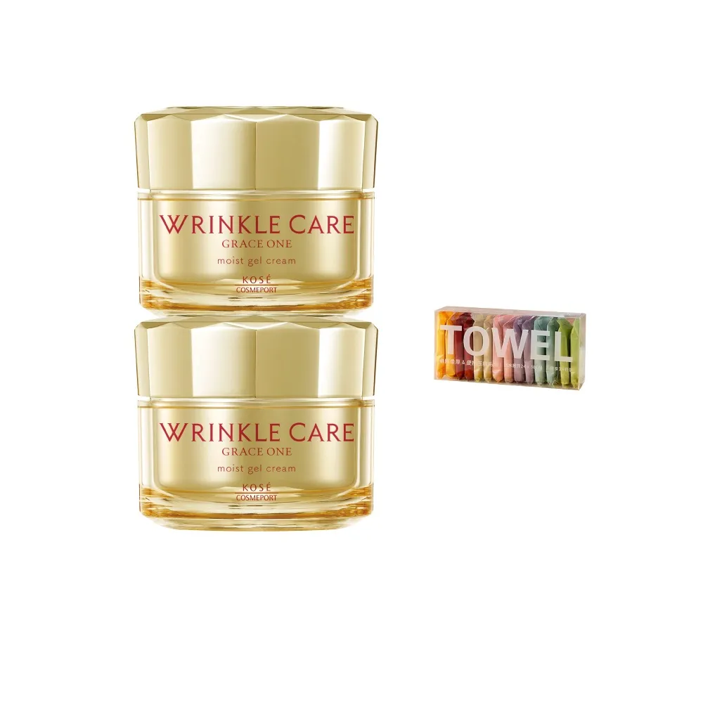 【KOSE 極上活妍】凍齡撫紋抗皺凝霜100g 2入組(第一代抗皺小金瓶/保濕面霜/修護霜)