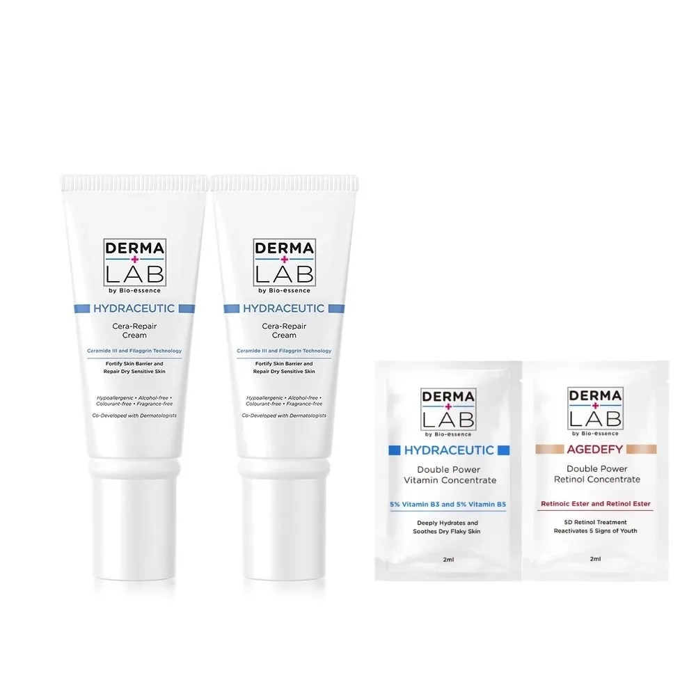 【DermaLab 德美醫研】乳霜 超級分子釘保濕修護霜45g(2入組)