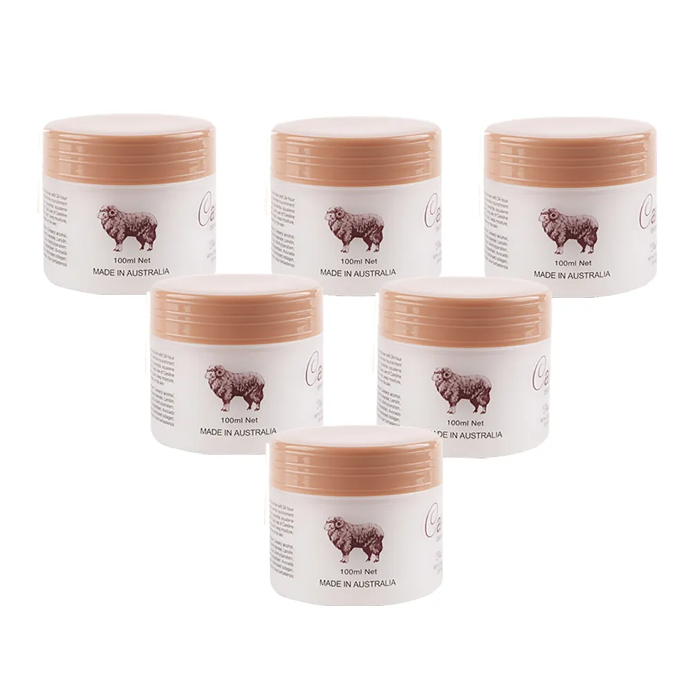 【Careline】胎盤素綿羊霜含膠原蛋白及維他命E (6入組 100ml/罐)